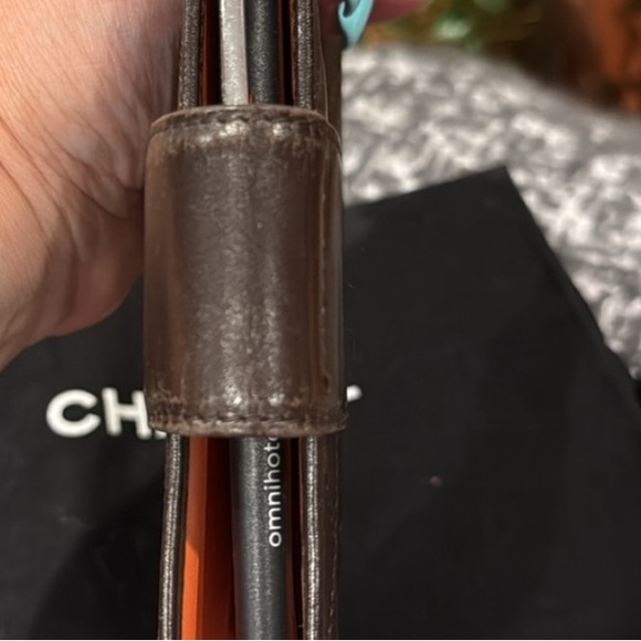 Authentic Chanel Cambon Quilted Brown/Orange Agenda - Picture 5 of 9